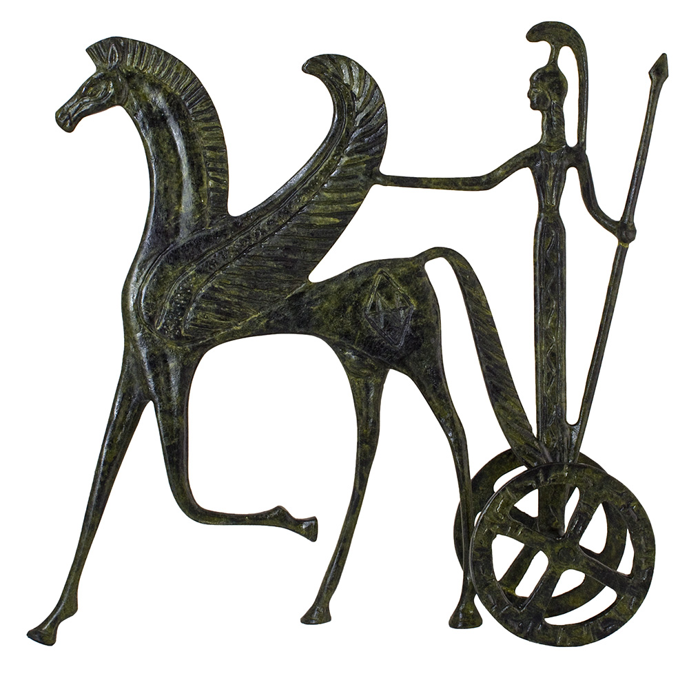 Chariot of Pegasus Carrying Goddess Athena