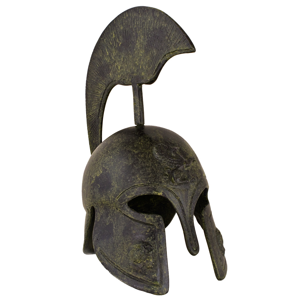 Greek Ancient Helmet depicting a Griffin - tall crest