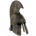 Greek Ancient Helmet with Owl - short bulleted crest