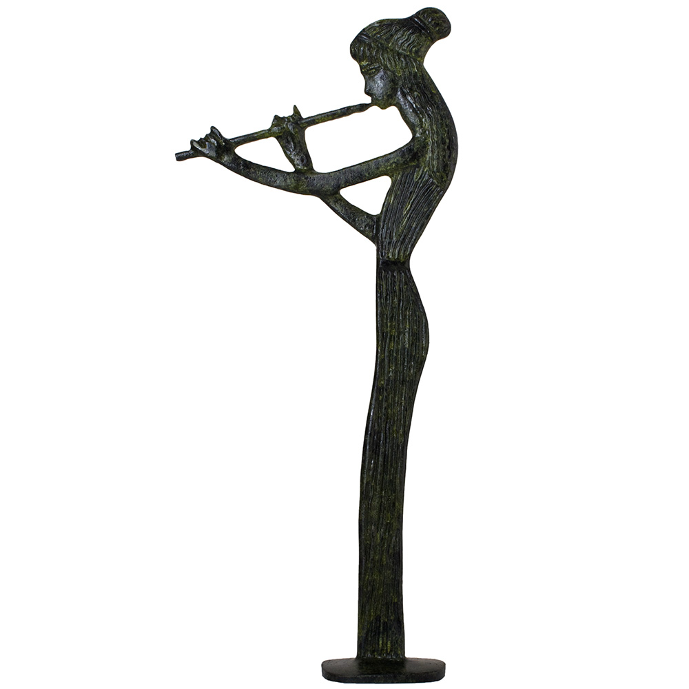 Ancient Greek Woman Playing the Flute