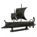 Ancient Greek Trireme, with two sails